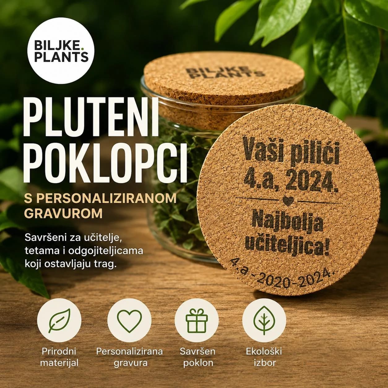 Gravura plutenog poklopca na terariju