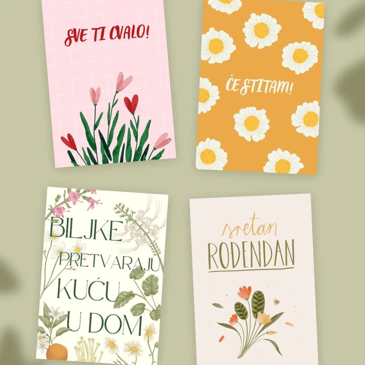 Prigodna čestika je čestitka s posebnim tekstom i ilustracijama.