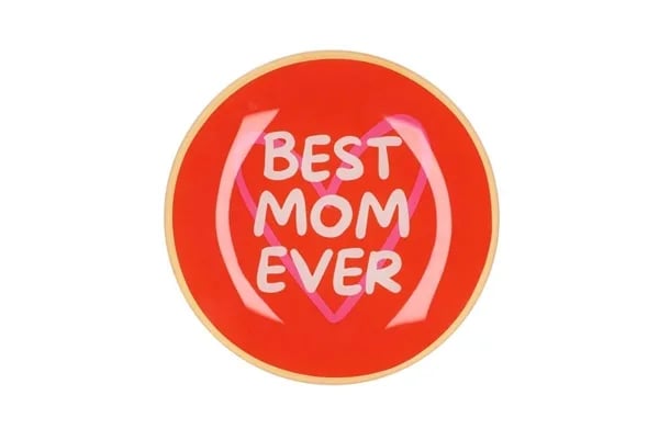 Tanjur: Best mom ever 18×18 cm